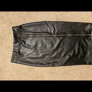 Girls leather look skirt